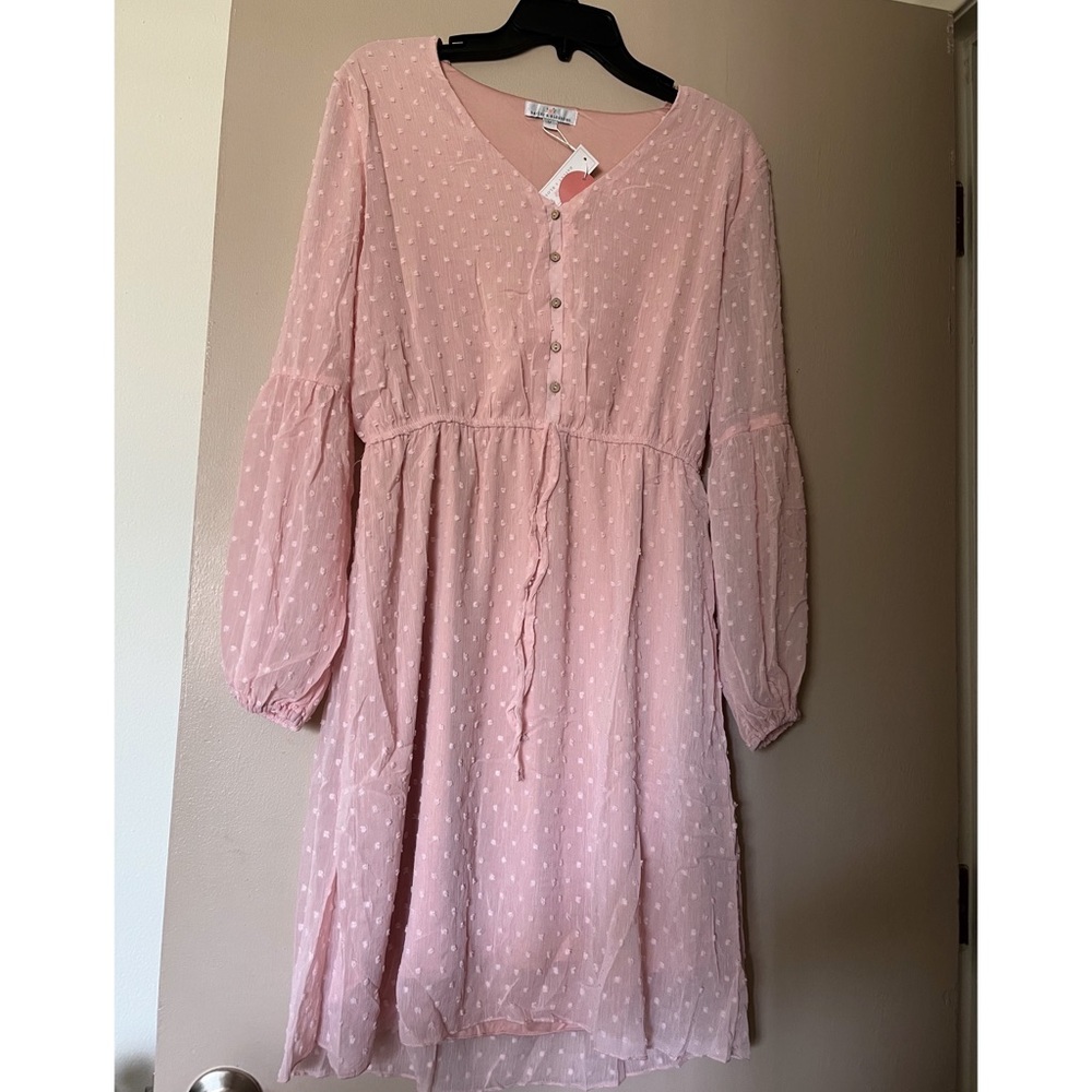 Petal Pink Midi Dress